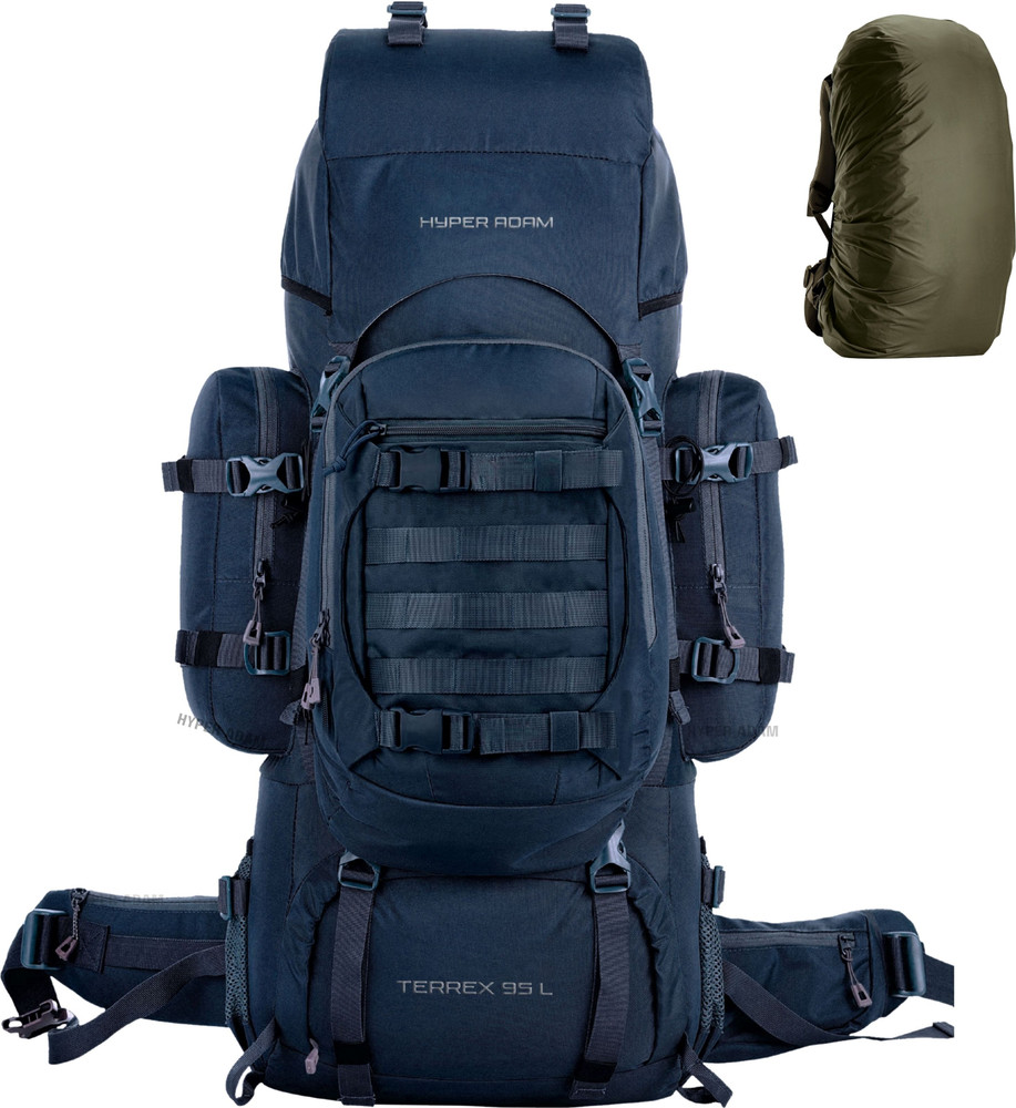 Hyper Adam Terrex 95L Rucksack with Detachable Bag & Rain Cover for For ...