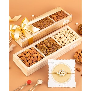 hyperfoods bhai dooj tikka for brother dryfruit wooden gift pack of 3 cashew almond raisins 300 grams dry fruits dry fruits gift box bhaidooj tika bhaidooj diwali hamper gifts diwali gift pack