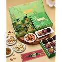 Rakhi For Brother Dry Fruit Gift Pack with Premium Artisanal Laddoo Sweets Rakhi for brother with sweets rakhi with dry fruits combo Rakhi for brother with chocolate