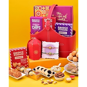 hyperfoods rakhi set of 2 rakhi for brother rakhi gift hamper rakhi hamper for brother rakhi set of 2 rakhi gifts rakhi for brother set of 2 sweets snacks cookies honey amp leaf rakhi pack of 2