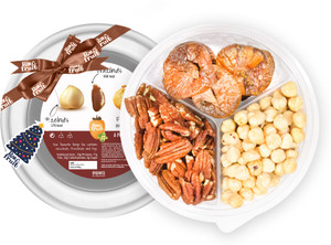 hyperfoods rawfruit binge box christmas dry fruit combo pack of 3 premium dry fruits and nuts hazel nut pecans figs anjeer  merry christmas dry fruit gift pack and gift hampers for corporates family friends  relatives combo hazelnut 90g pecans 80g figs 150g