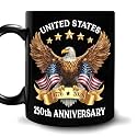 Hyturtle 250th Anniversary of America Coffee Mug, US Eagle 1776-2026 Gifts