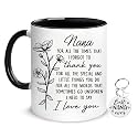 Hyturtle Nana Coffee Mug 11 Oz And Keychain For Women - Mothers Day Gifts For Grandma From Grandkids - Christmas Gifts For Nana - Perfect For Nana's From Granddaughter, Grandson For Birthday
