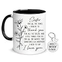 Hyturtle Sister Coffee Mug 11 oz – Sisters Cup Gifts From Sister For Birthday, Mother's Day, or Christmas - Thoughtful Present For Your Beloved Sibling