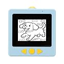 Hyuduo AI Voice Sticker Printer 2.4 inch HD Screen 2.4G WiFi Thermal Inkless Printer, with 203dpi, 1300mAh Battery and Type C, for Home Office Study Notes Crafts