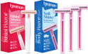 Hyuman Bikini Razor Pack of 1 + Softshave Pack of 3, Women (Pack of 4)