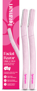 hyuman face razor glide  glow for facial hair reusable eyebrowsupper lipchin women pack of 2