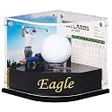 Golf Ball Display Case for Eagle Golf Ball w/ Full Scorecard Display Frame, Golf Gifts, Accessories for Men and Women, Eager Ball Case w/ Gold Stamped Eagle