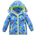 HZXVic Toddler Boys Raincoat Waterproof,Lightweight Kids Rain Poncho Jacket Windbreaker Outwear Coat