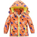 HZXVic Toddler Boys Raincoat Waterproof,Lightweight Kids Rain Poncho Jacket Windbreaker Outwear Coat