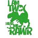 I39m Two Hear Me Rawr Cake Topper