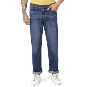 isol Mens Premium Baggy Jeans Loose