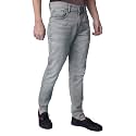 i'sol Men's Casual Stretchable Solid Denim Tapered Fit Carrot Jeans