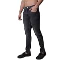 i39sol Mens Tapered Fit Solid Mid-Rise Stretchable
