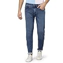 i39sol Mens Tapered Fit Solid Mid-Rise Stretchable