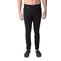 i39sol Mens Tapered Fit Solid Mid-Rise Stretchable