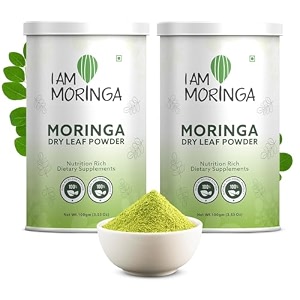 moringa powder 200 gm100 natural drumstick leaf powder good for skin hair healthy plant based with no chemicals and preservatives 100 gm x 2