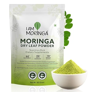 moringa powder 453 gm 100 natural drumstick leaf powder good for skin hair with no chemicals and preservatives