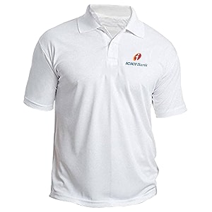 ICICI Bank Logo Printed Polo Collar Half