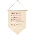 I Am A Son of the King-Inspirational Flag Sign Gift for Baby Newborn Boys Kids-Encourage Banner Pennant Wall Decor Gift for Nursery Bedroom Playroom -Baby Gift Shower-New Home Christmas Gift