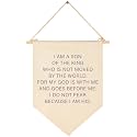 I am Son of The King-Scripture Flag Sign Gifts for Baby Boys Kids-Christian Bible Verses-Canvas Pennant Banner Pennant Wall Decor Gifts for Nursery Baby Room Homeschool Playroom-Baby Gifts Shower