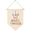 I Can Do Hard Things-Affirmations Pennant Wall Decor Gift for Baby Boys Girls Kids-Canvas Pennant Banner Pennant Wall Decor Gift for Nursery Baby Room Playroom Homeschool Reading Room Bedroom