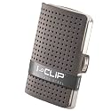 I-CLIP Stainless Steel with interchangeable Moneyclip - Slim Wallet - Leather Wallet - Premium Wallet - Stainless Steel Cardholder
