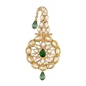 I Jewels Gold Plated Traditional Kundan Safa Kalangi Brooch for Groom/Men/Dulha Pagadi (SM55)