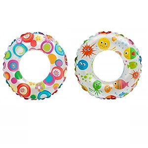 i k impex swimming ring swim tube for kids swimming learing ring for girls and boys swimming tube inflatable swim ring 3-8year size - 243939inch swim ring pack of 2