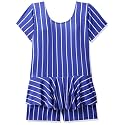 I-SWIM LADIES COSTUME IS-102 ROYAL/WHITE LINES SIZE XL WITH GOGGLES SILICON JOINTLESS WITH BOX PINK