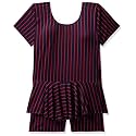 I-SWIM LADIES COSTUME IS-103 NAVY/RED LINES SIZE 2XL WITH GOGGLES SILICONE IS-1600 WITH POUCH BLACK
