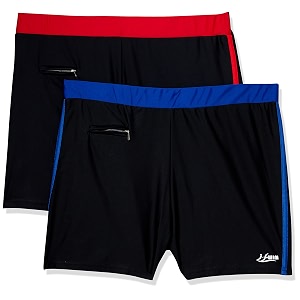 i-swim mens costume is-010 size 3xl blackred with is-010 size 3xl blackblue pack of 2 and swimming goggles is-501