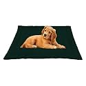 I WISH Polyester Quilted Pet Bed Mattress|Washable Pet Bed|Light Weighted Dog Flat Mat (Medium) 100 X 66 Cm (Black)