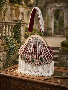 I Z ENTERPRISES Party Maroon Clutch