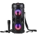 i-Zoll MZ M51VP 4" 2 Outdoor Hand DJ Led Ball Light Trolley Stereo Dancing Soundbox Wireless Portable Speaker with Microphone