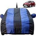 i20 Active Dustproof Car Cover with Mirror &amp; Antenna Pockets, Royal Blue Stripes, Taffeta Polyster,Triple Stitched, Compatible with Hyundai i20 Active Car Cover (2015 to 2019), Car Accessories