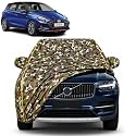 i20N 100% Waterproof Car Cover | Dustproof Sun Protection Cover | Soft Cotton Lining | Triple Stitched | Mirror Pocket | Antenna Pocket | All Weather Body Cover (Army)