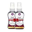 Foot Spray Deodorizer | Foot Sanitizer &amp; Shoe Deodorant Spray for Men &amp; Women | 50ml (Pack of 2)
