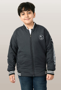 iac boys solid casual jacket