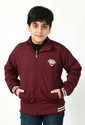 IAC Full Sleeve Solid Printed Boys Jacket