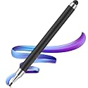 2-Way Dual-Sided Stylus Pen for All Touch Screen Devices Android Mobile Phones Tablets Pads Smartphones - Black