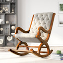 iAnanas Wood Rocking Chair for Living Room