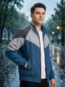 IANDT Colorblock Men Raincoat