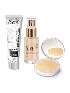 iba foundation  compact  primer face makeup combo snow white