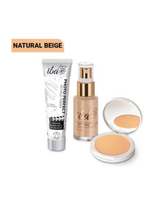 iba foundation  compact  primer face makeup combo natural beige