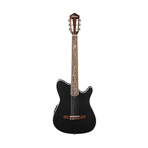 ibanez tod10n tim henson signature 6-string acoustic guitar with walnut fingerboard right-handed transparent black flat