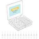 iBayam Clear Earrings for Sports, Plastic Earring Studs for Work, 120 Pairs