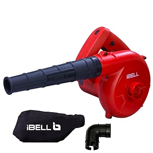 ibell eb60-69 2-in-1 electric blower amp vacuum 600w copper armature 14000 rpm 33 mmin air flow variable speed dual function for blowing amp suctionwith nozzle swap-6 months warranty