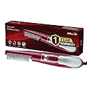 IBELL 3-in-1 Hair Straightening Brush for Women, Fast Drying, Smooth Straightening and Effortless Styling, Ceramic Bristles, 3 Speed Settings for a Gorgeous Salon-Like Finish at Home,1 Year warranty