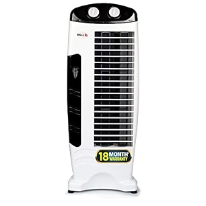 ibell hawadeluxe tower - 18-month warranty fan home amp office 25 ft air throw 4-way air distribution energy-efficient rust-resistant body high-speed air circulation white